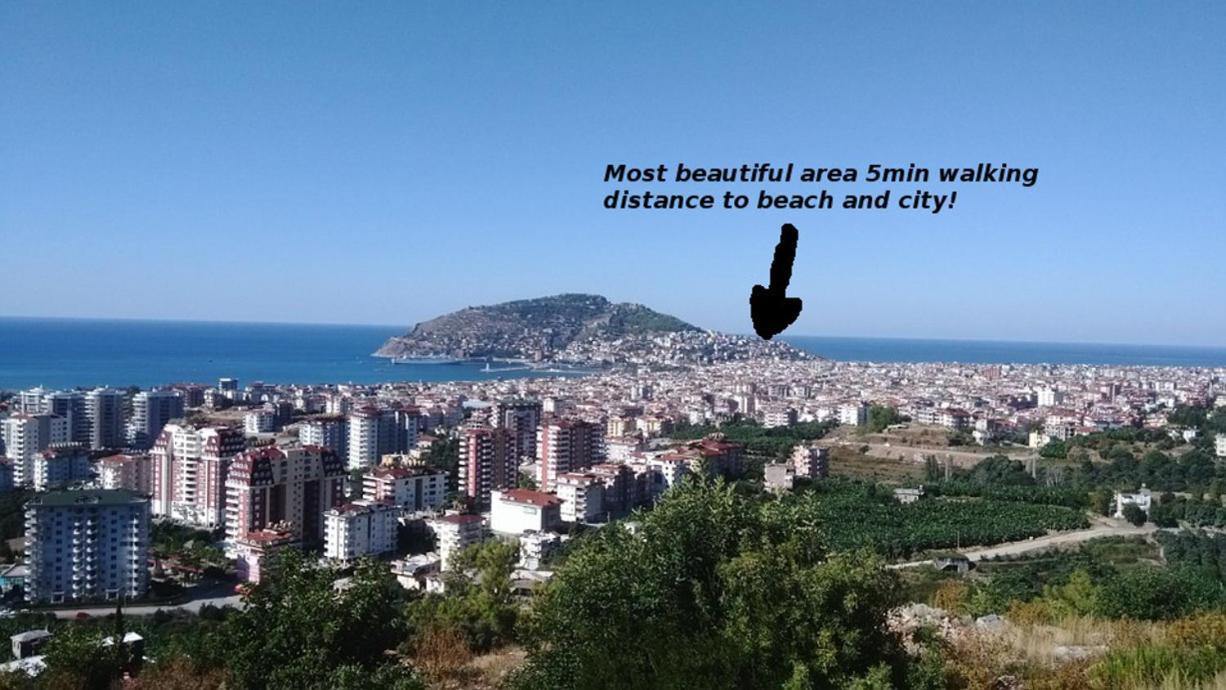 Beautiful Sultan House At Cleopatra Beach 1 With Umbrellas, Balcony, Barbecue, Private 100Mbps Wifi, Smart Tv, Table Games, Vip Trans-Fer - Beautiful Apartmenthouse Alanya Eksteriør bilde